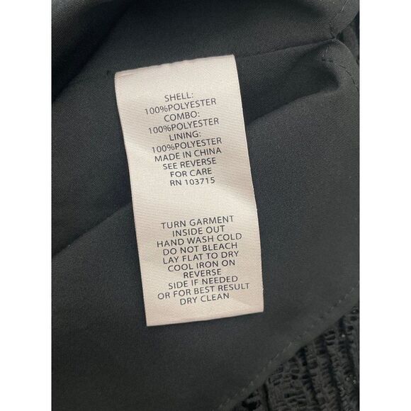 Nanette Lepore Black On / Off Shoulder Blouse Size XL - Picture 7 of 8